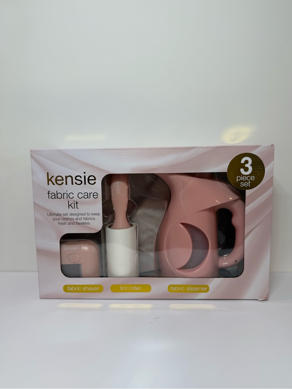 Kensie Fabric Care Kit - Blush Pink 3-Piece Set